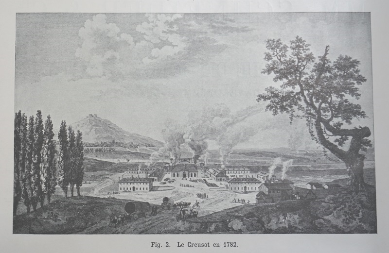 Vue du Creusot en 1782